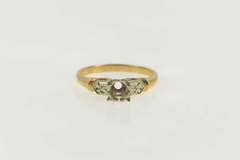 14K Yellow Gold Vintage NOS 1950's 3.75mm Engagement Setting Ring