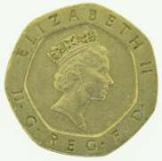 Lot of Three 20 Pence UK Coin