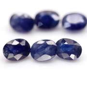 Heavy 12.79ct cobalt blue Sapphire set from Madagascar