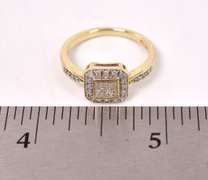 Precious Princess Diamond Ring in 14K Yellow Gold