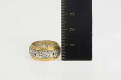 14K Yellow Gold Vintage NOS 1950's Blossom Wedding Band Ring