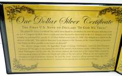 1957 One Dollar Silver Certificate w/COA