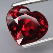 Mesmerizing 2.73ct blackish red Garnet heart