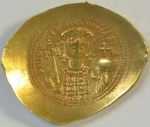 Rare Byzantine Gold Hyperpyron of Michael VII, 1071-1078. Bust of Christ