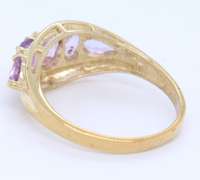 Gorgeous Yellow Gold Amethyst Ring