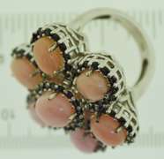 Sterling Silver Large Floral Ring