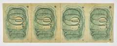 Lot (4) Uncut 10 Cents United States Fractional Currency