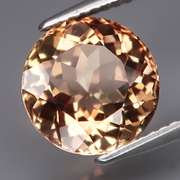 Brilliant golden 4.44ct Imperial Topaz solitaire