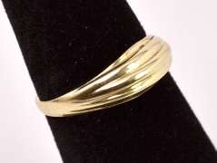 Petite Dome Style Ring in 14K Yellow Gold