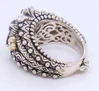 Barbara Rhodolite Garnet and Topaz Ring