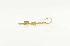 18K Yellow Gold Peruvian Natural Emerald Tribal Figure Charm/Pendant