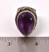 Mesmerizing 16.10CTS Amethyst Ring in Sterling Silver
