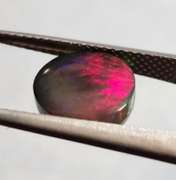 Full body flashing 3.28ct Welo Black Opal