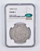 Poor 1 1890-O Morgan Silver Dollar CAC NGC