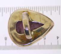 Sterling Silver large Rose Quarts Ring