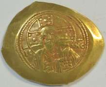 Rare Byzantine Gold Hyperpyron of Michael VII, 1071-1078. Bust of Christ