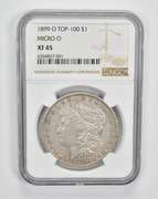 XF45 1899-O Morgan Silver Dollar - Top-100 - Micro O - Graded NGC