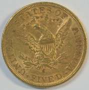Very scarce near mint 1905-S US $5 Liberty Gold Piece