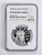 PF70 UCAM 1999-W $100 American 1 Oz. .999 Fine Platinum Eagle NGC