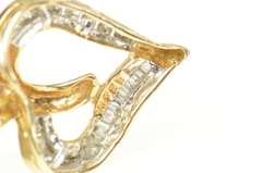 10K Yellow Gold 0.25 Ctw Classic Diamond Heart Love Symbol Pendant
