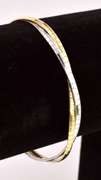 Mesmerizing Omega Link Bracelet in Two Tone Gold