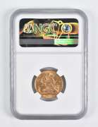AU58 1908 Great Britain 1 Sovereign Gold Coin NGC