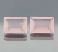 Gorgeous 11.23ct powder pink rose Quartz pair