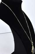 Silver Onyx Pendant with Marcasite Accents