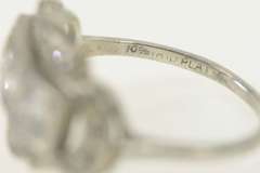 Platinum 1.40 Ctw Art Deco Diamond Engagement Ring