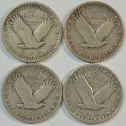 4 Diff. choice XF Standing Liberty Quarters 1927-1930