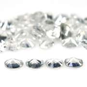 Outstanding 9.21ct diamond white Zircon set