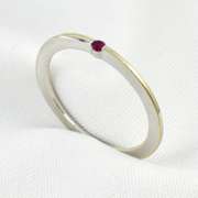 Versatile Thin WG Ring with Ruby
