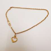14kt Solid Yellow Gold Ankle Charm Bracelet