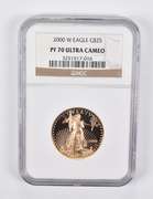PF70 UCAM 2000-W $25 American Gold Eagle 1/2 Oz. .999 Fine Gold NGC