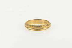 14K Yellow Gold Vintage NOS 1950's Ornate Wedding Band Ring