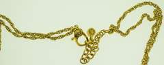 Gold Tone Signed Monet Bubble Y-Necklace