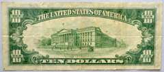 $10 1934 A North Africa Silver Certificate