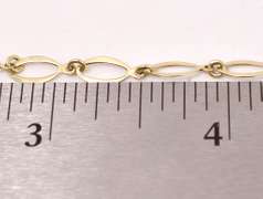 Incredible Oval Link Anklet in Yellow Gold