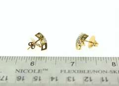 Splendid 18kt Yellow Gold Starfish Diamond Earrings