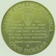 1993-D (1991-1995) World War II Commemorative Silver $1 Dollar