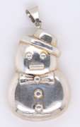 Sterling Silver Snowman Pendant