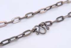 Vintage Sterling Silver Long Chain Necklace