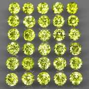 High grade 9.05ct untreated apple green Peridot set