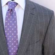 Phenomenal 2-Button Pin-Stripe Suit, Made In Italy