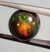 Full body flashing 3.28ct Welo Black Opal