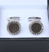 Handsome Pair Designer Style Cufflinks By Carelli