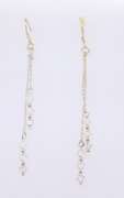 925 Sterling Silver Crystal Dangle Earrings