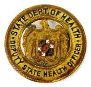 1915 Deputy State Health Officer Badge Pin