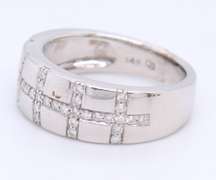 Incredible White Gold Diamond Band