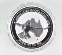 2002 Australia 30 Dollars - Kookaburra - 1 Kilo .999 Fine Silver